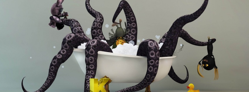 Funny Kraken Monster