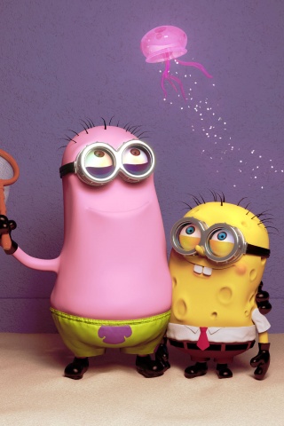 Funny Minions Patrick And Spongebob