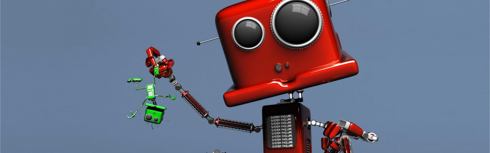 Funny Red Robot