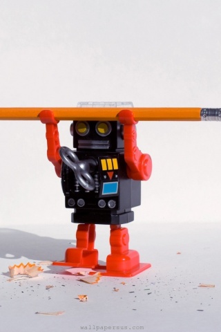 Funny Robot Pencil