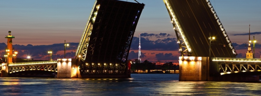 Geneva St Petersburg Russia Drawbridge City Landscape