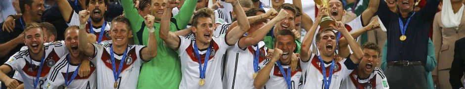 German Players Celebrate Title Of WC