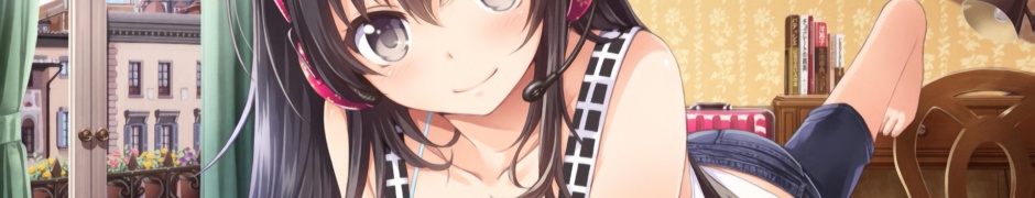 Girl Black Hair Headphones Bed Smile