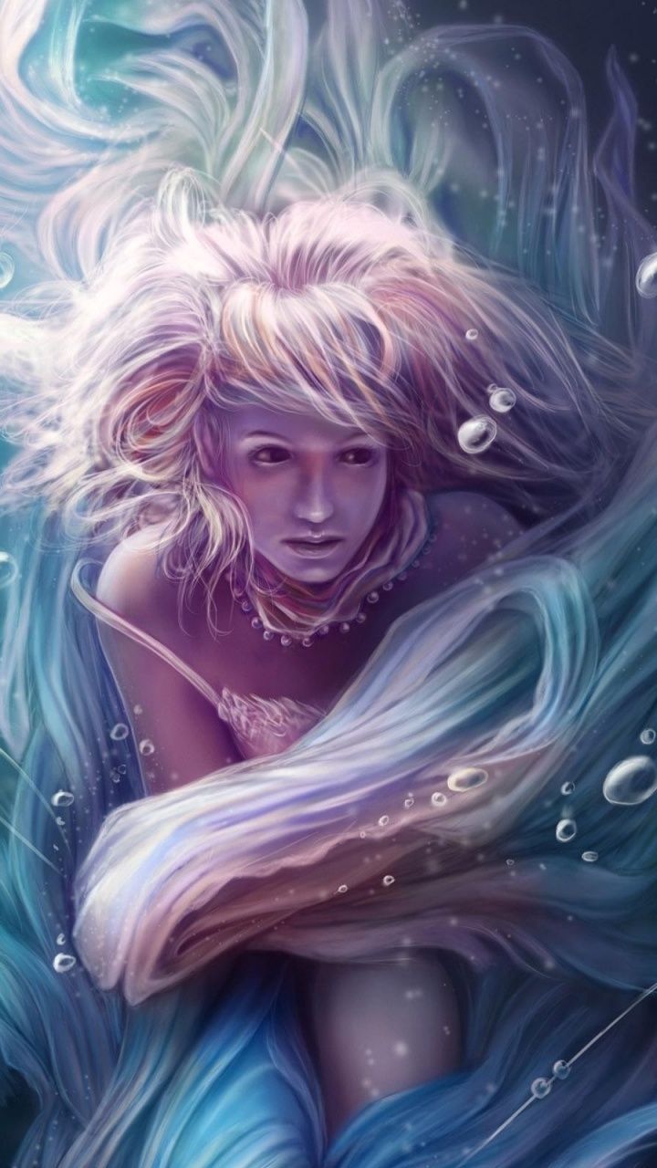 Girl Under Water Bubbles Tapes