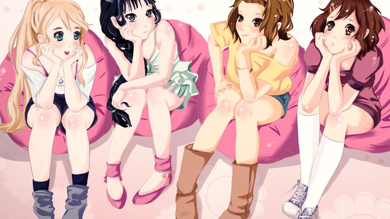 Girlfriend Friends Group K On Kotobuki Tsumugi Tainaka Ritsu Hirasawa Yui Akiyama Mio