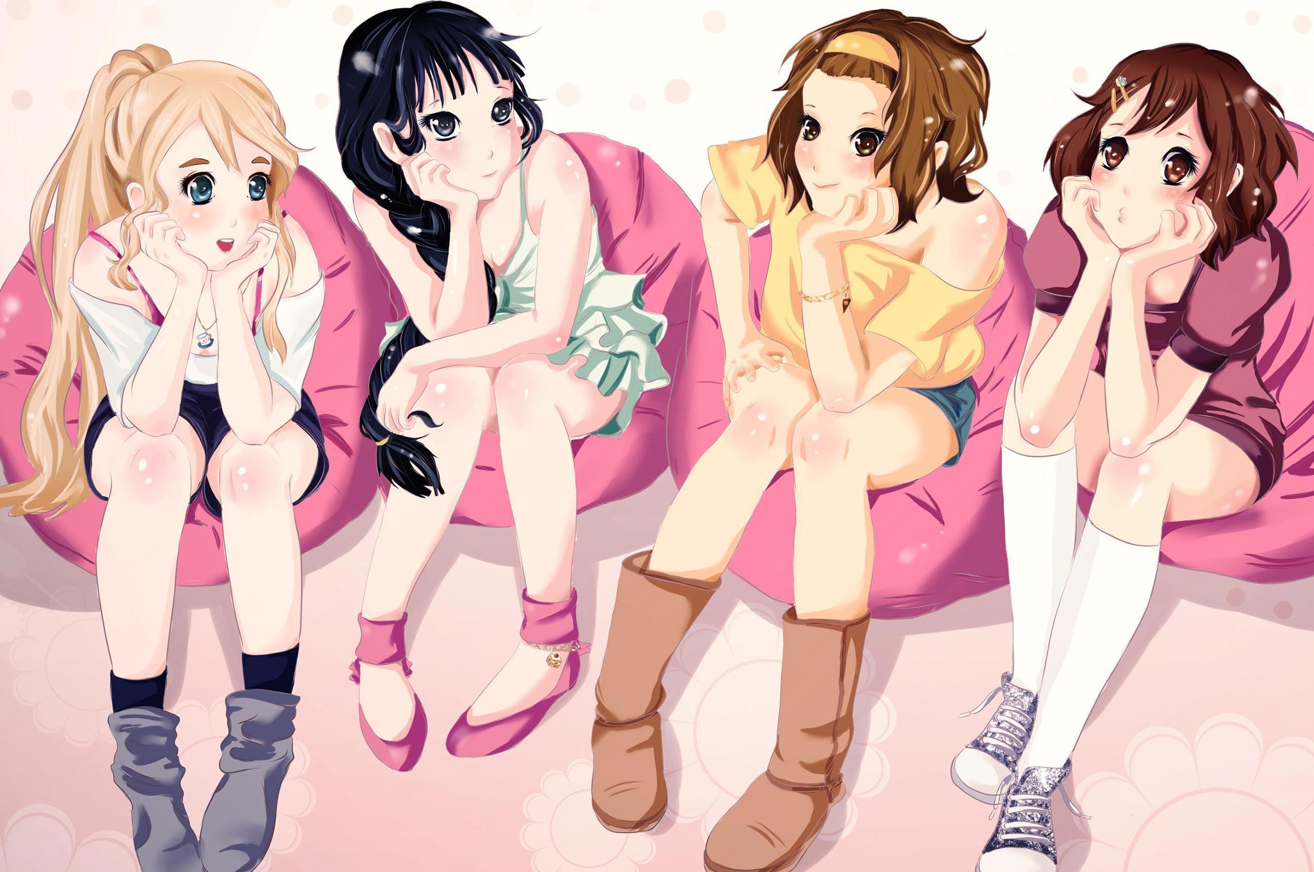 Girlfriend Friends Group K On Kotobuki Tsumugi Tainaka Ritsu Hirasawa Yui Akiyama Mio