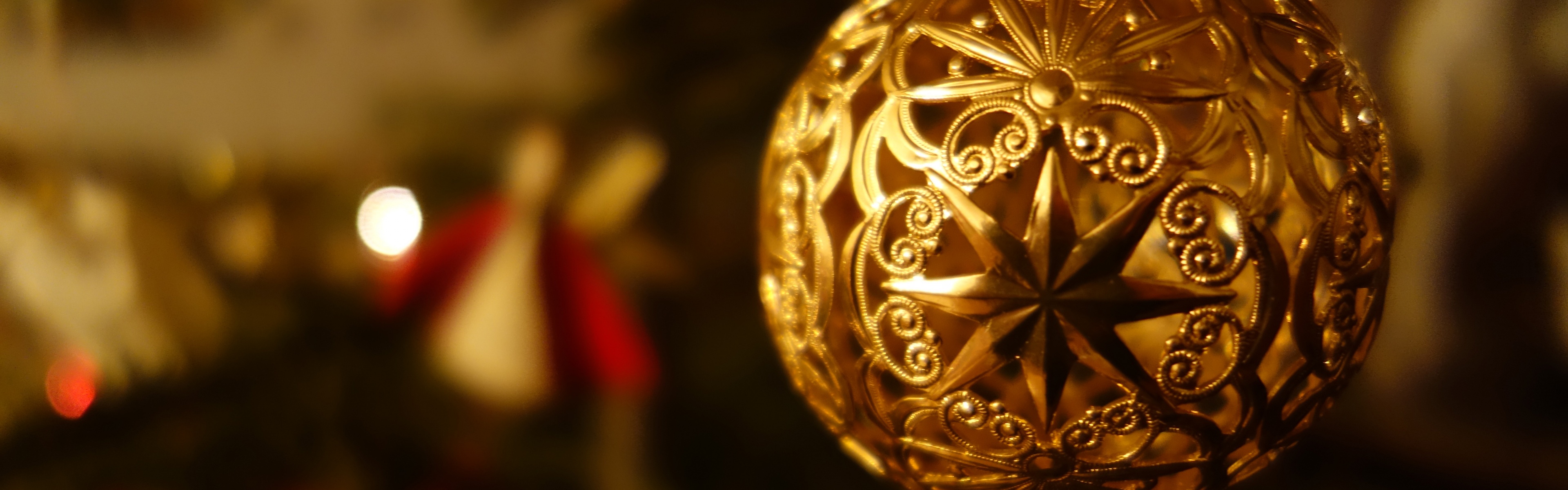 Golden Christmas Ball