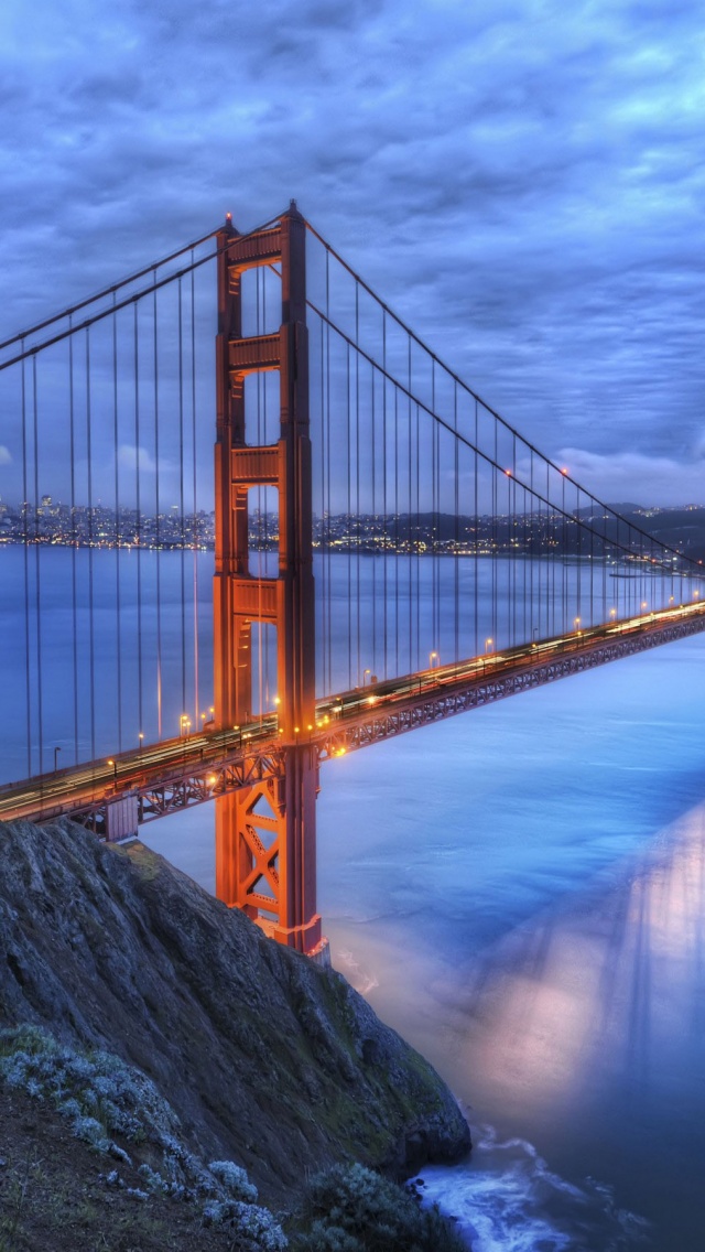 Golden Gate Bridge At Night