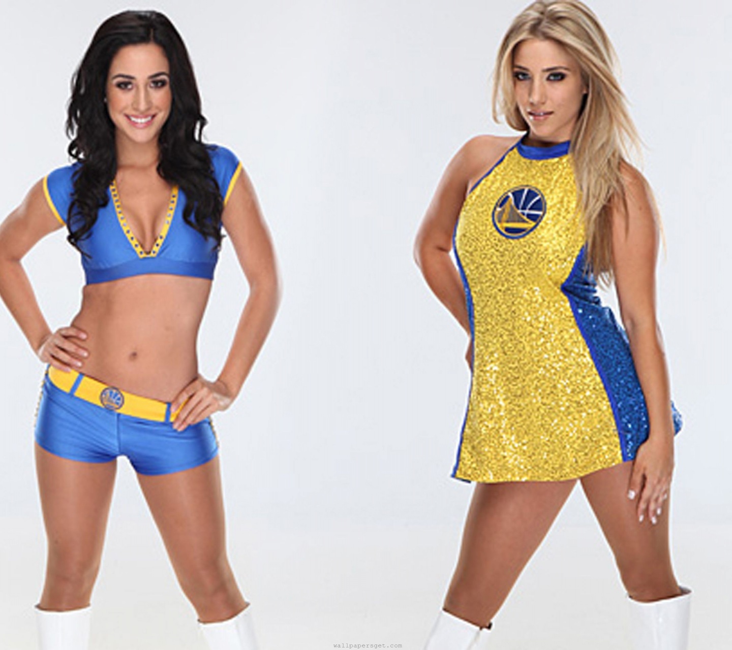 Golden State Warriors Nba American Basketball Amira And Casey Cheerleaders