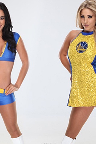 Golden State Warriors Nba American Basketball Amira And Casey Cheerleaders