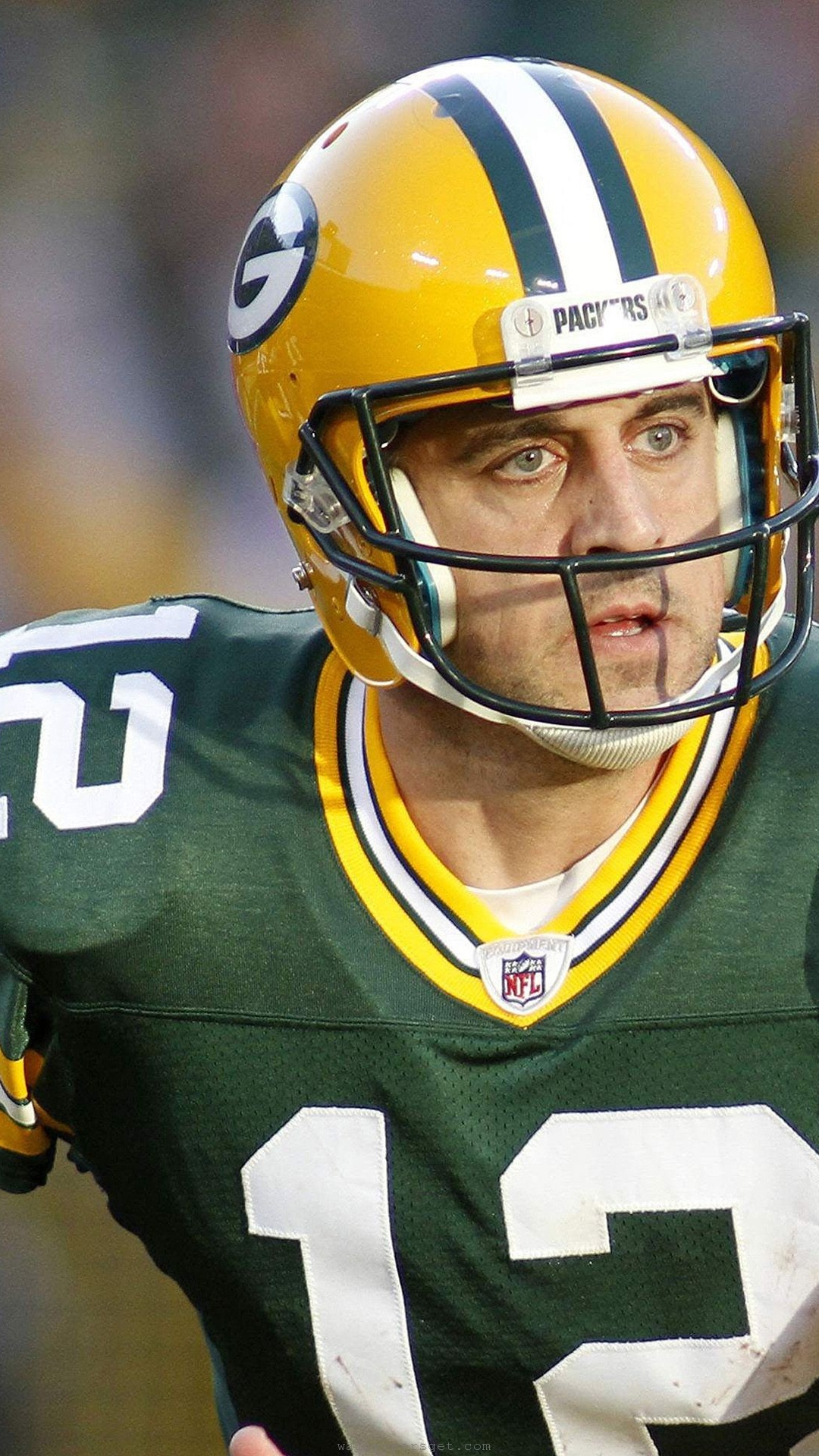 Green Bay Packers American Football Quarterback Aaron Rodgers