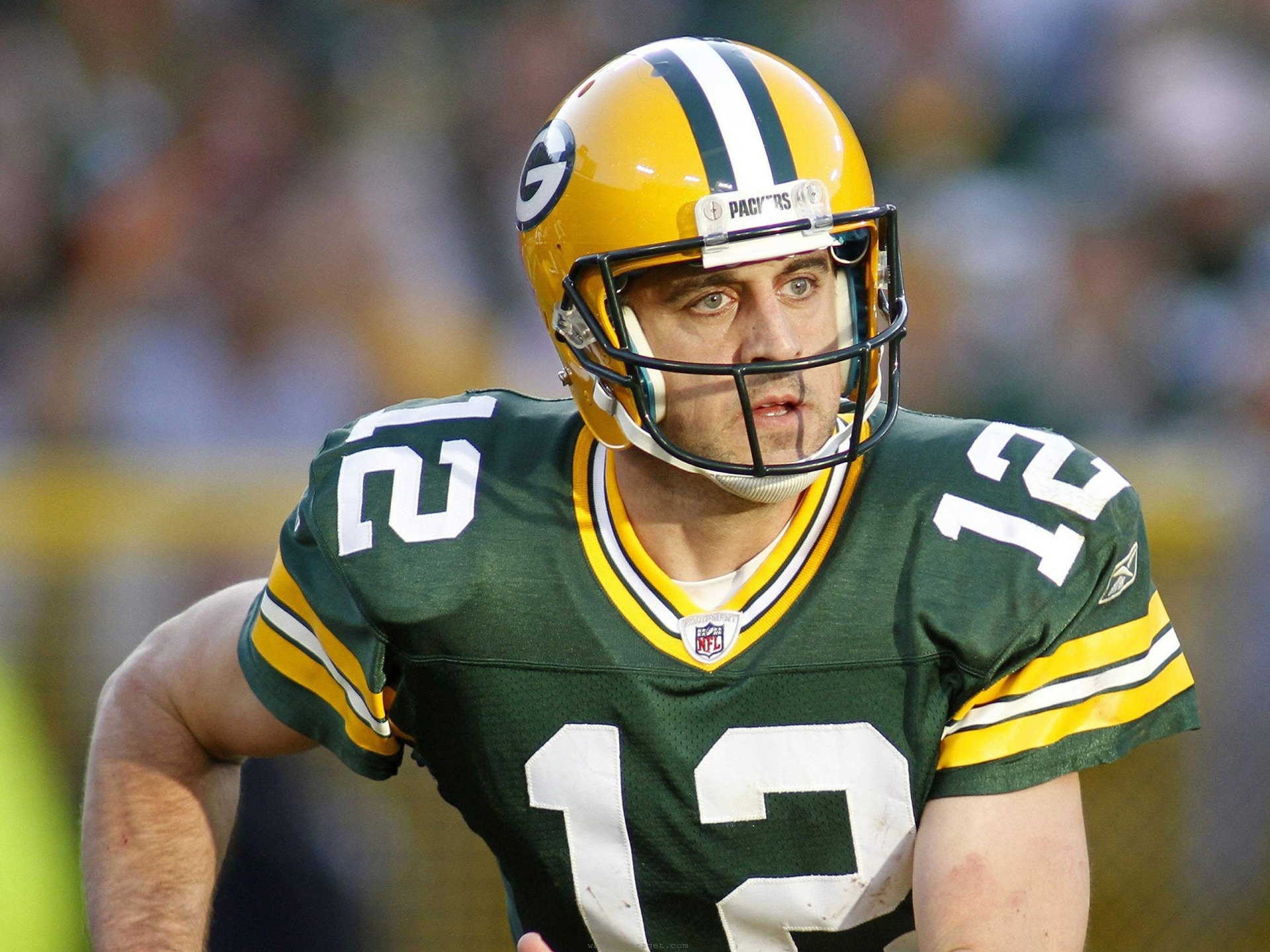 Green Bay Packers American Football Quarterback Aaron Rodgers