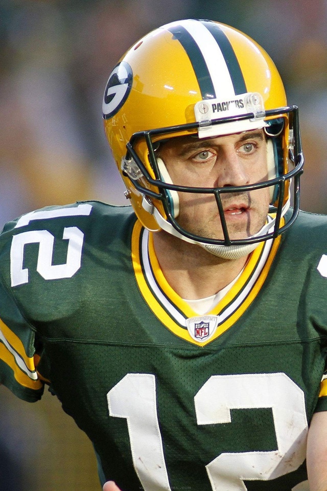 Green Bay Packers American Football Quarterback Aaron Rodgers