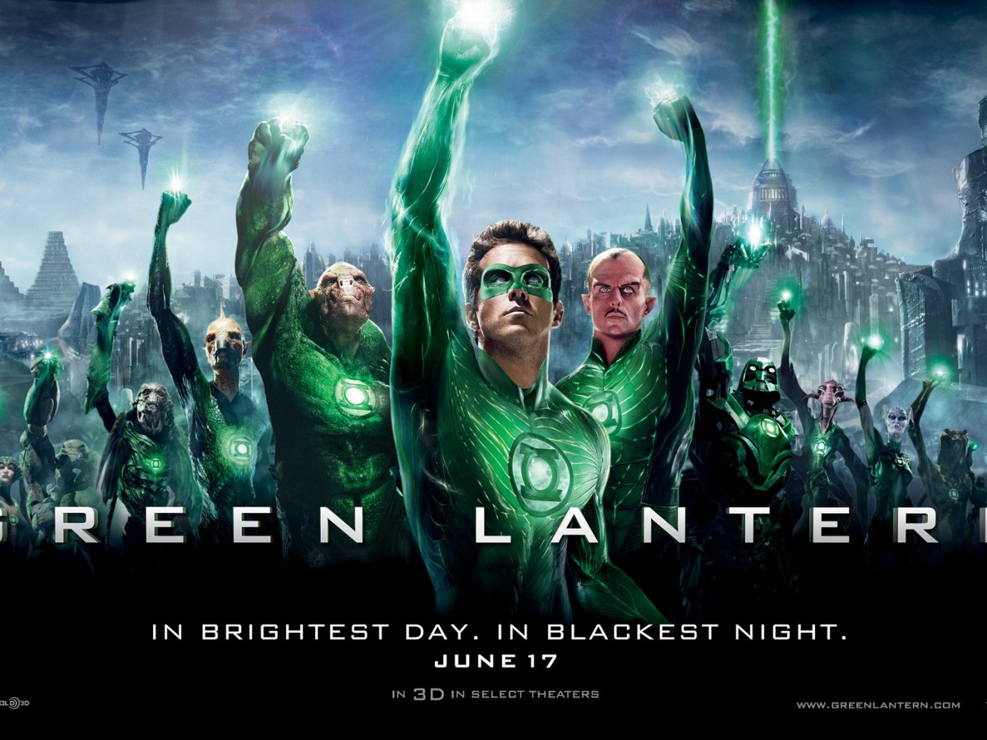 Green Lantern Movie Wallpaper Fists