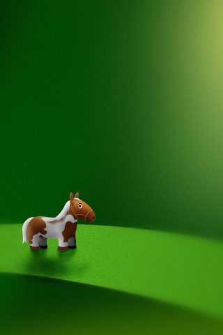 Green Leaf Pony Horse Micro