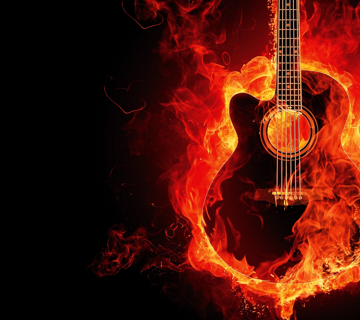 Guitar On Fire