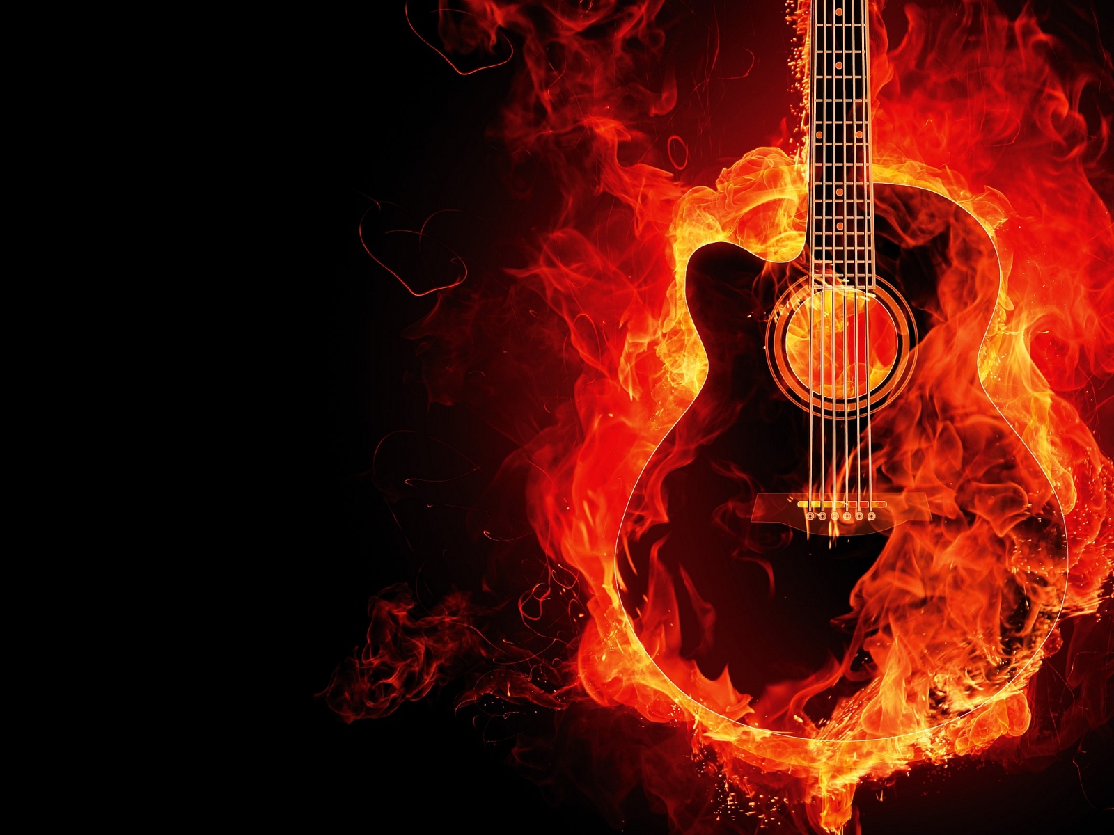 Guitar On Fire