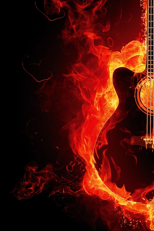 Guitar On Fire