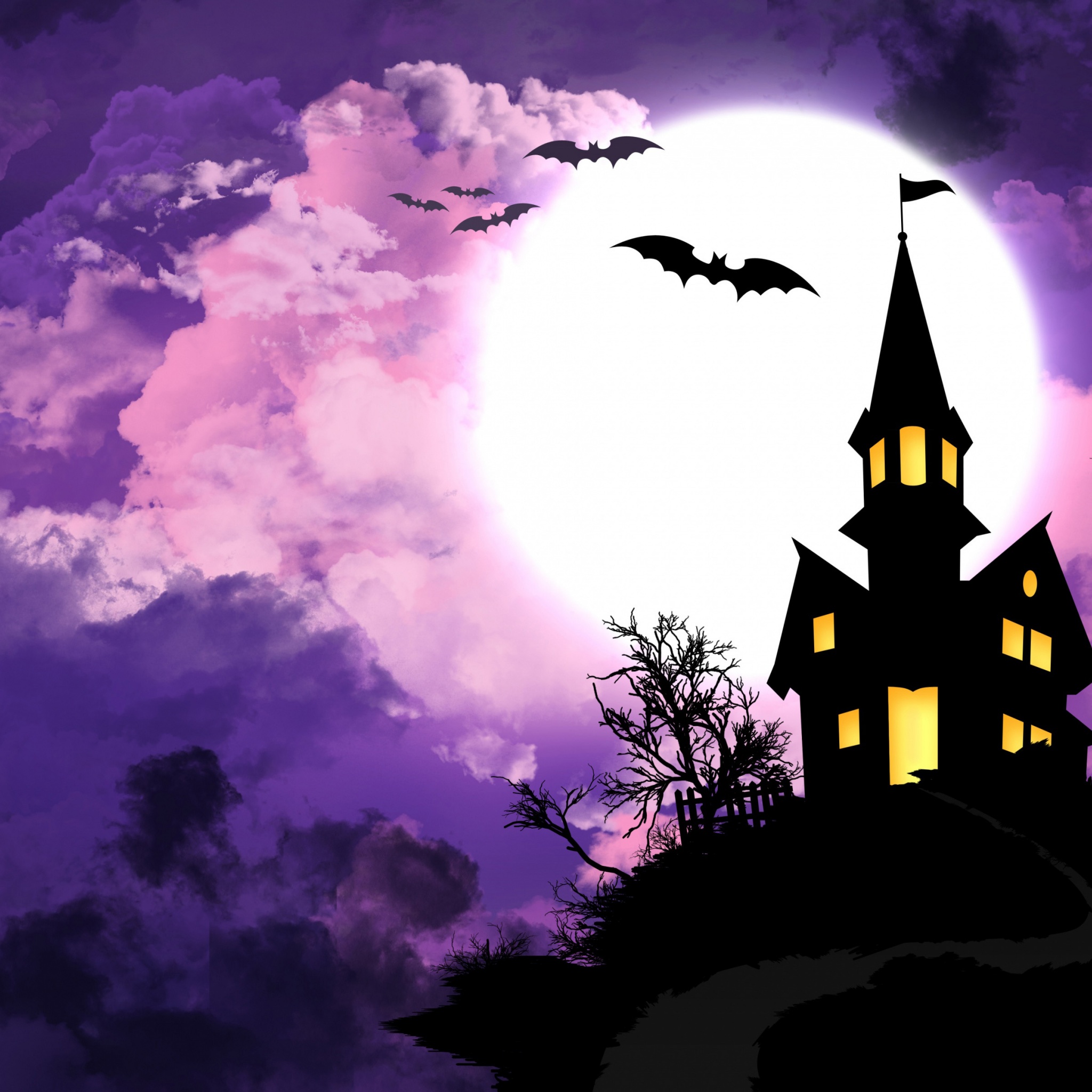 Halloween And Moonlight