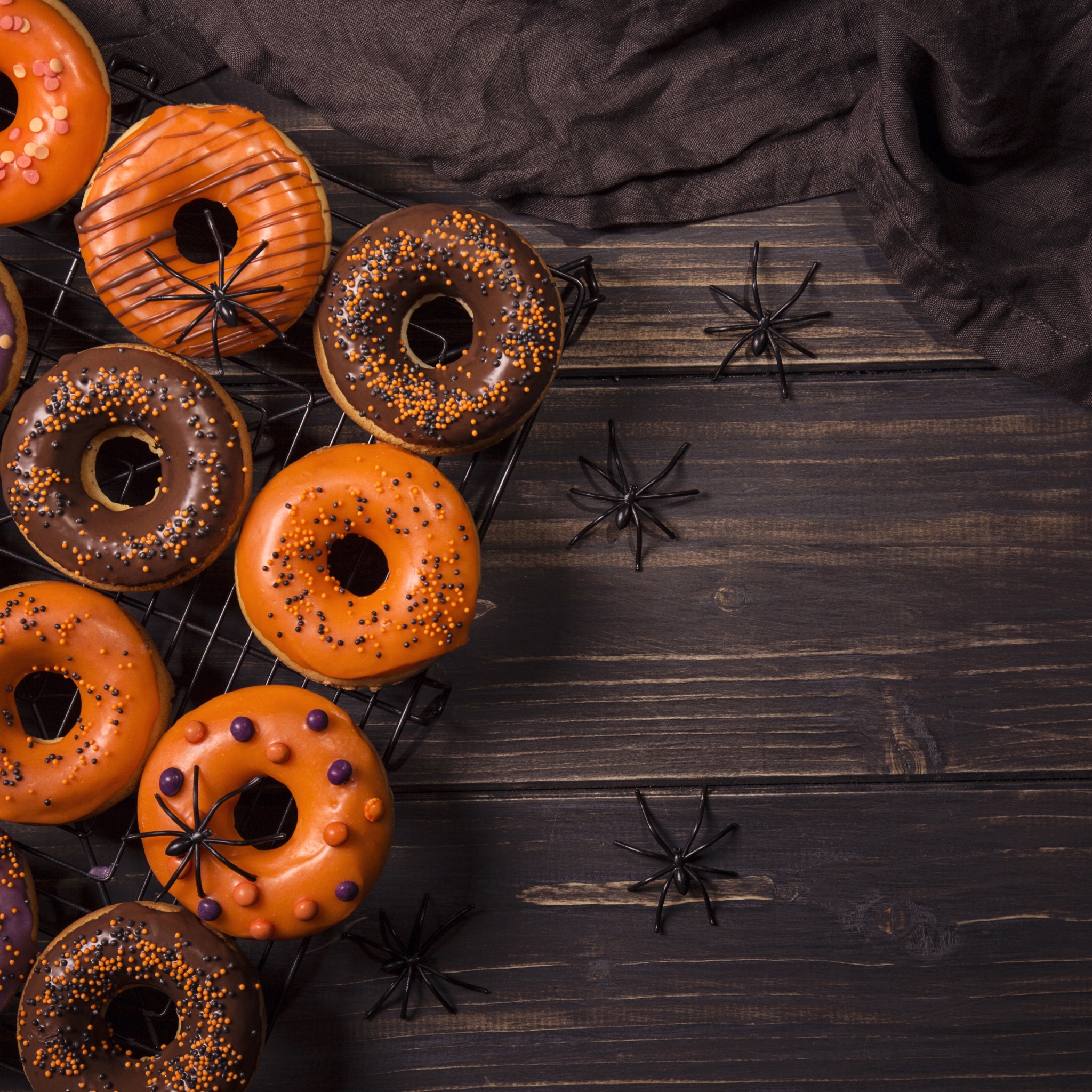 Halloween Donuts Spiders