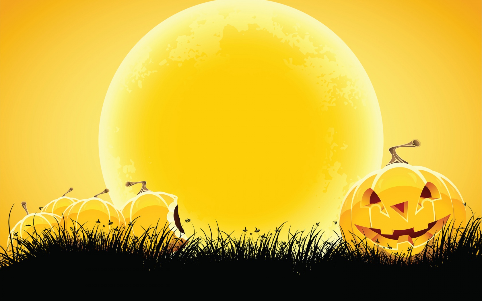 Halloween Yellow Background