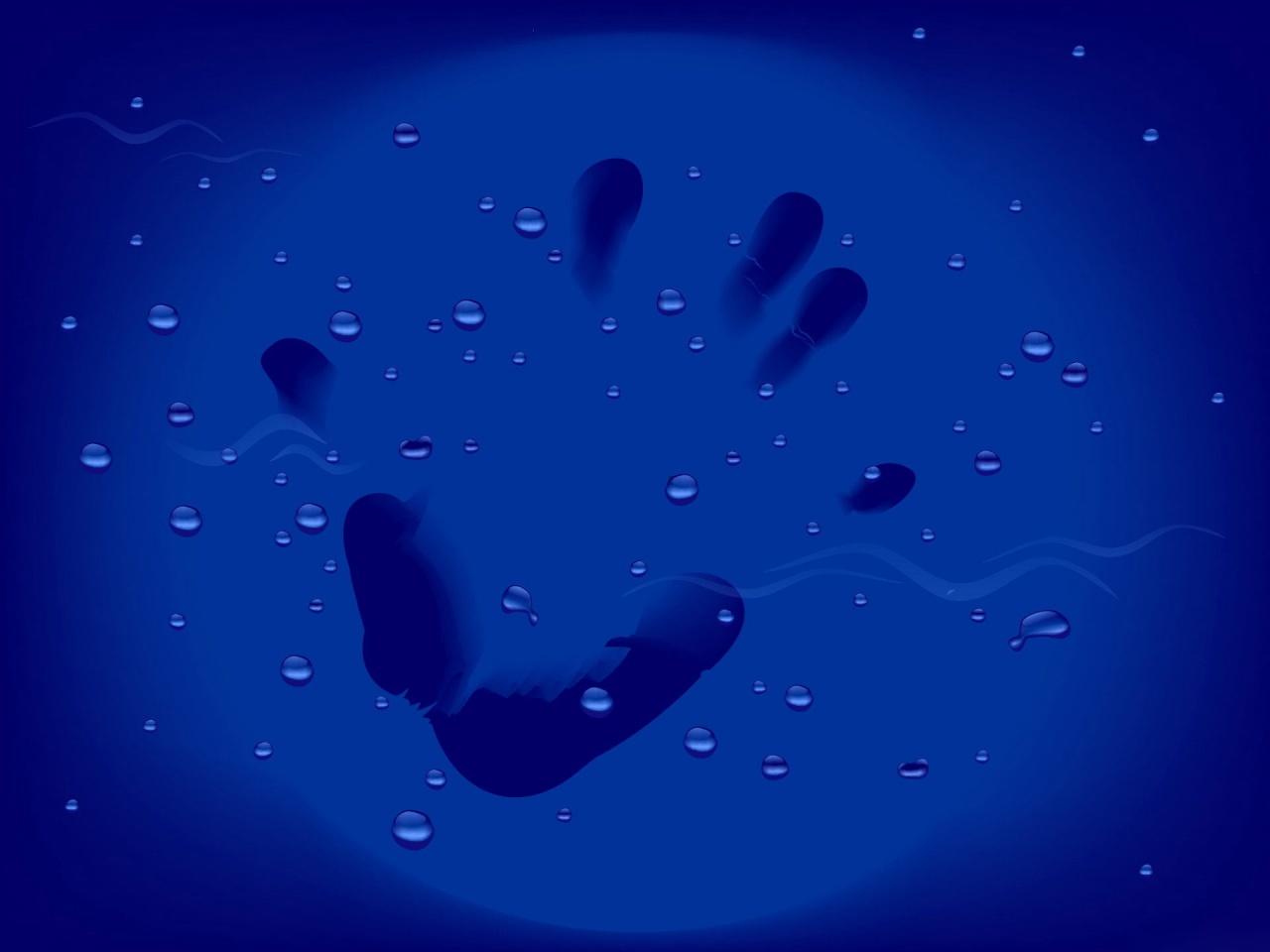 Handprint Underwater Theme