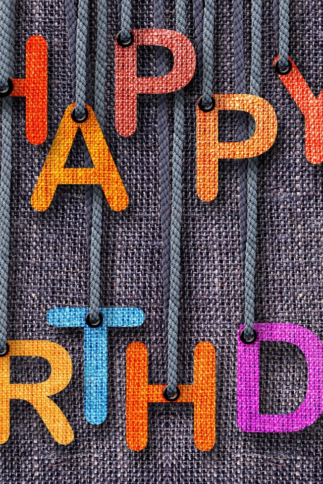 Happy Birthday With Colorful Letters