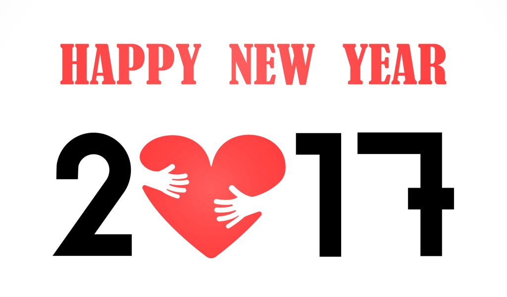 Happy New Year 2017 Heart