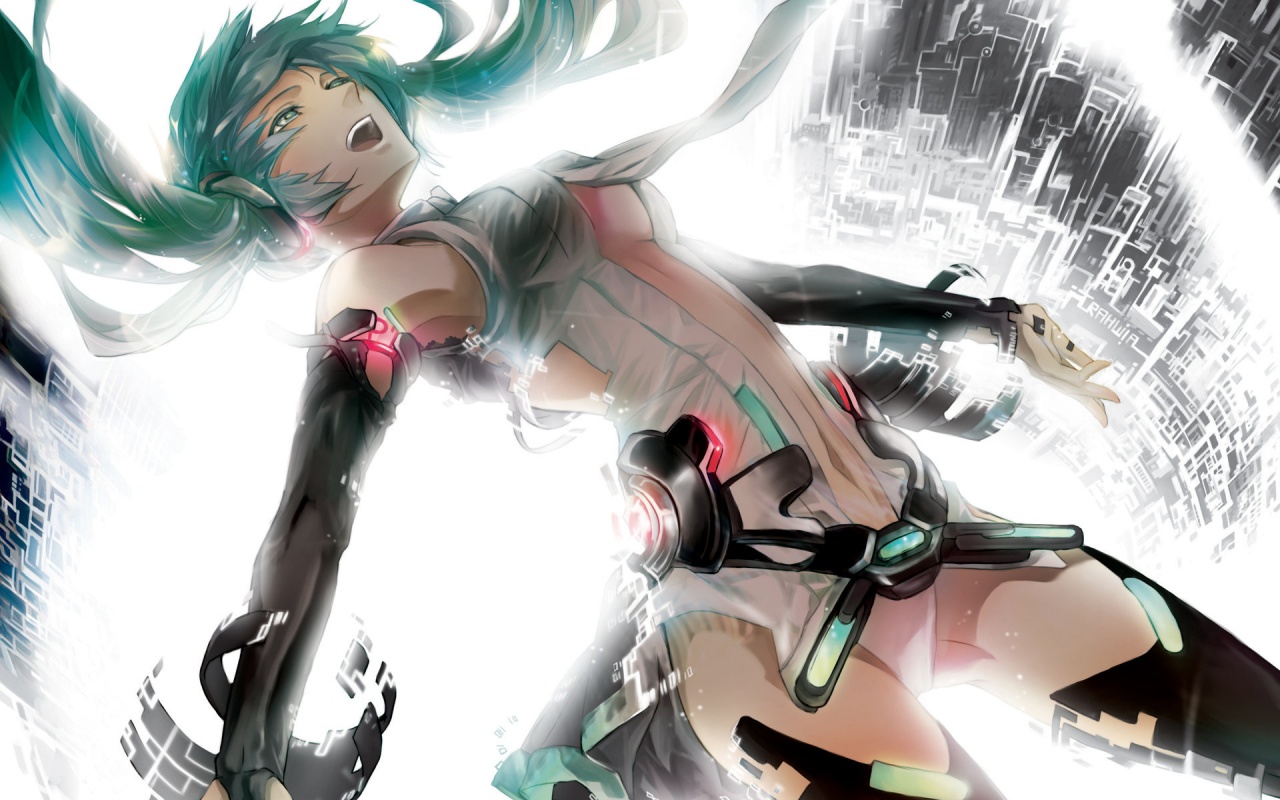 Hatsune Miku Vocaloid Light Drawing