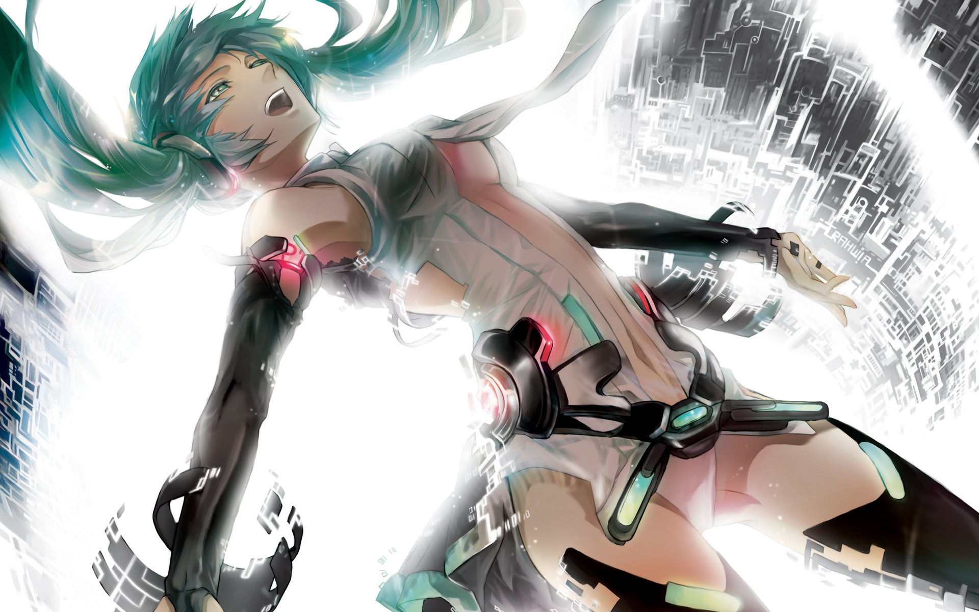 Hatsune Miku Vocaloid Light Drawing