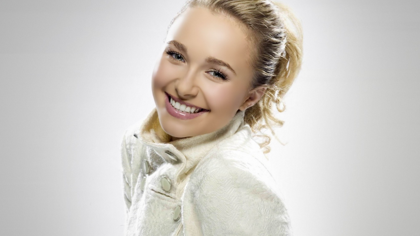 Hayden Panettiere Blonde Coat Smile Cute Hair