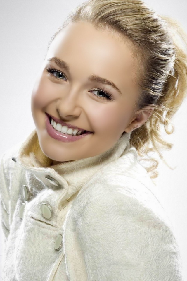 Hayden Panettiere Blonde Coat Smile Cute Hair