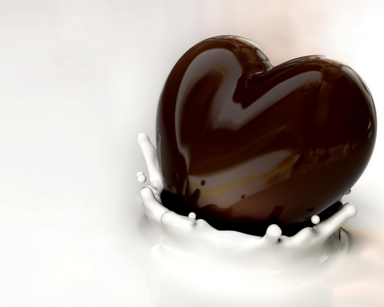 Heart Chocolate And Milk