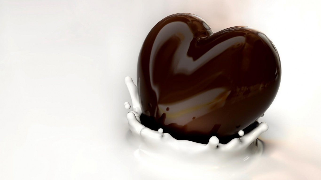 Heart Chocolate And Milk