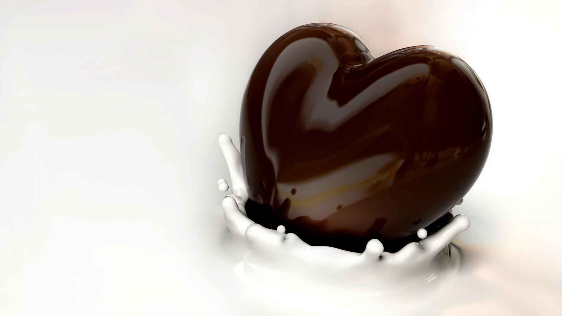 Heart Chocolate And Milk