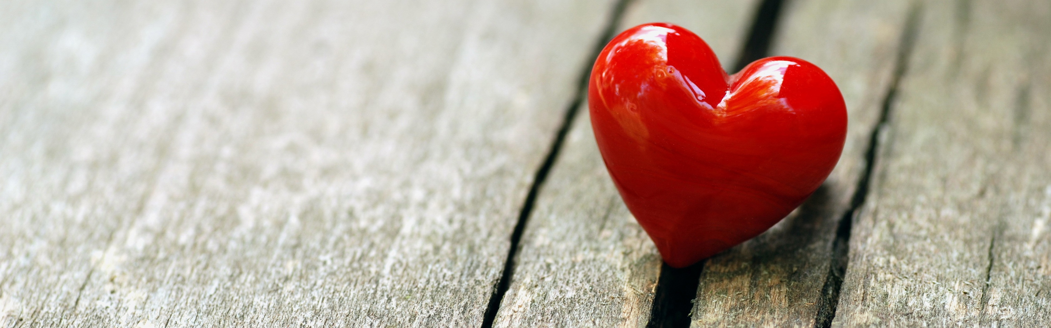 Heart Love On Wooden Bench