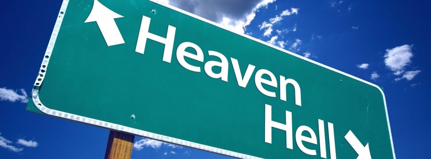 Heaven And Hell Sign