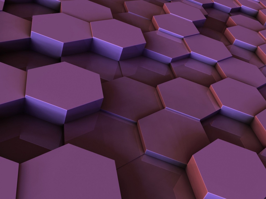 Hexagons Purple