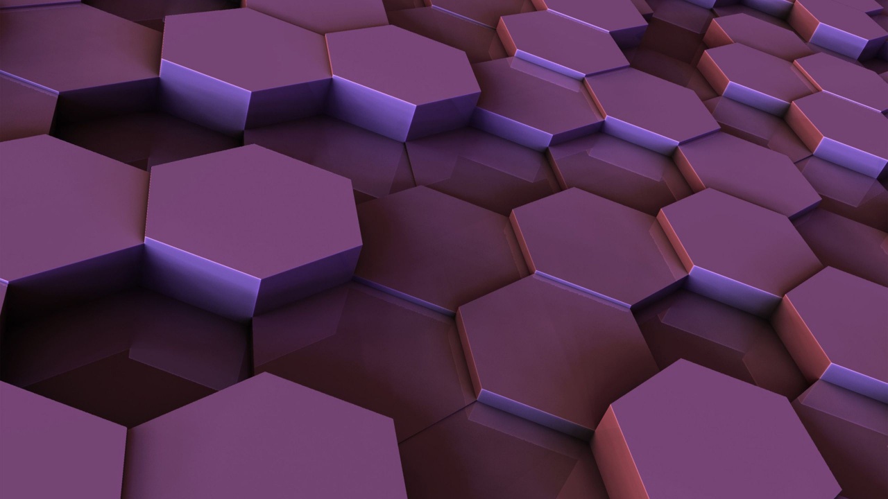 Hexagons Purple