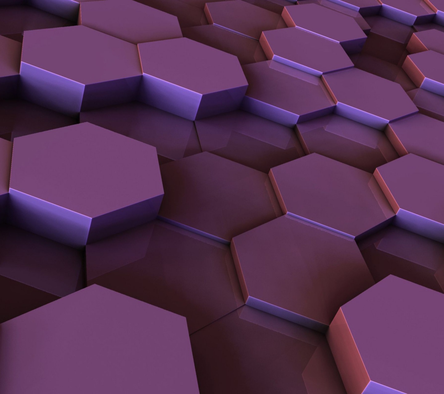 Hexagons Purple