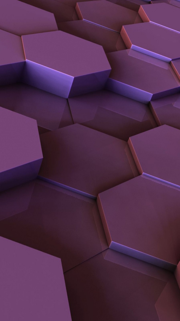 Hexagons Purple