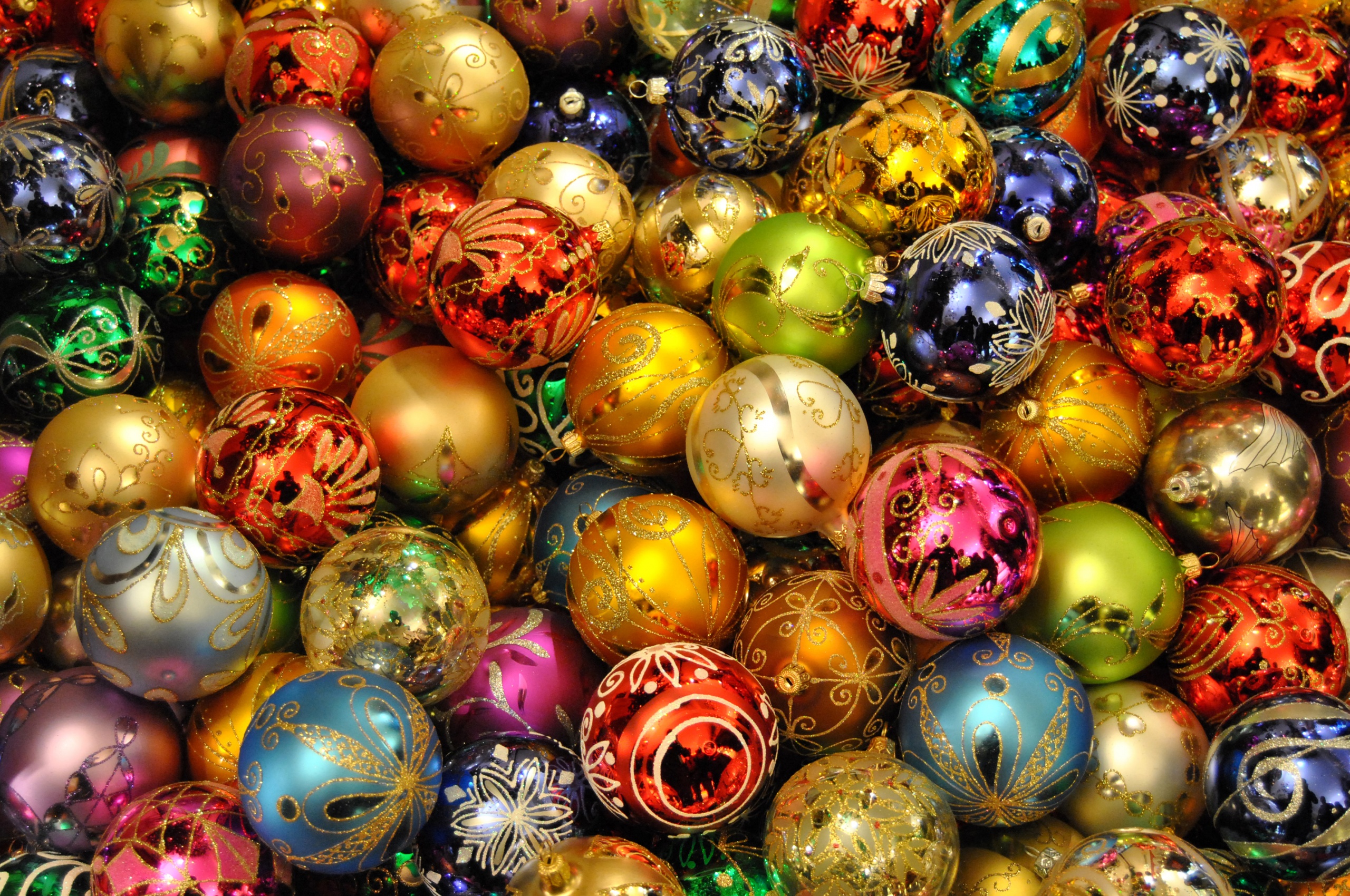 Holidays Christmas New Year Balls