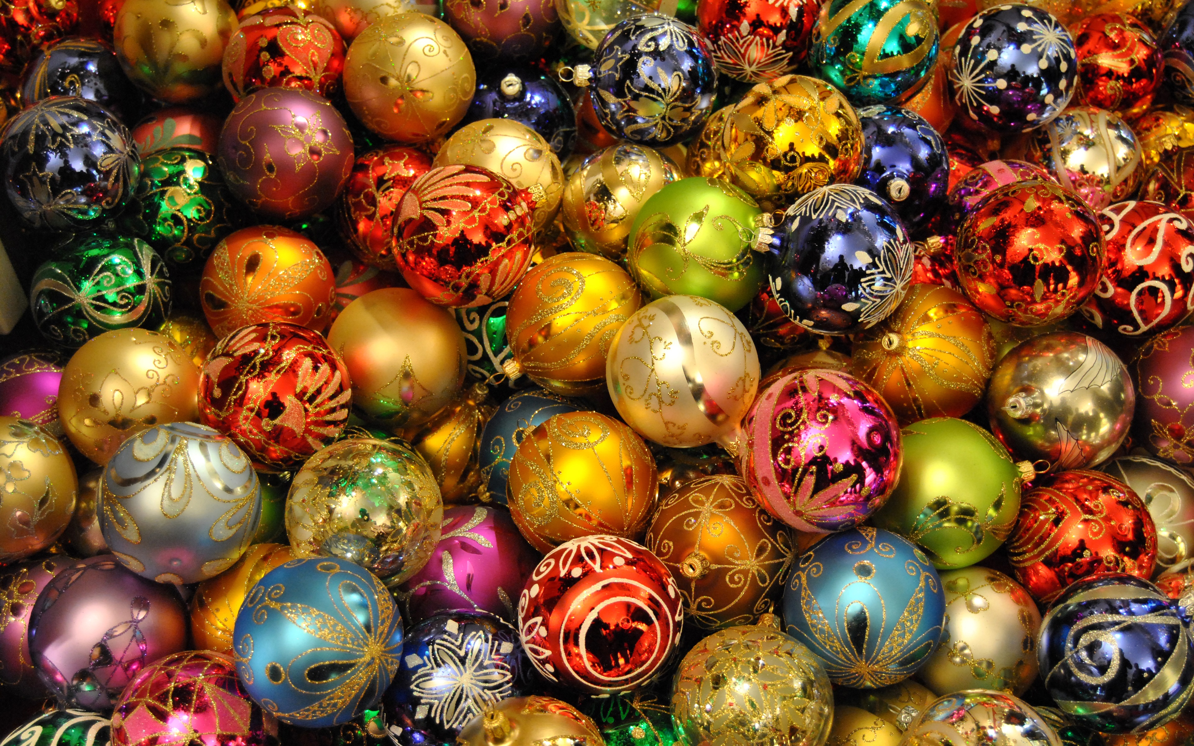 Holidays Christmas New Year Balls