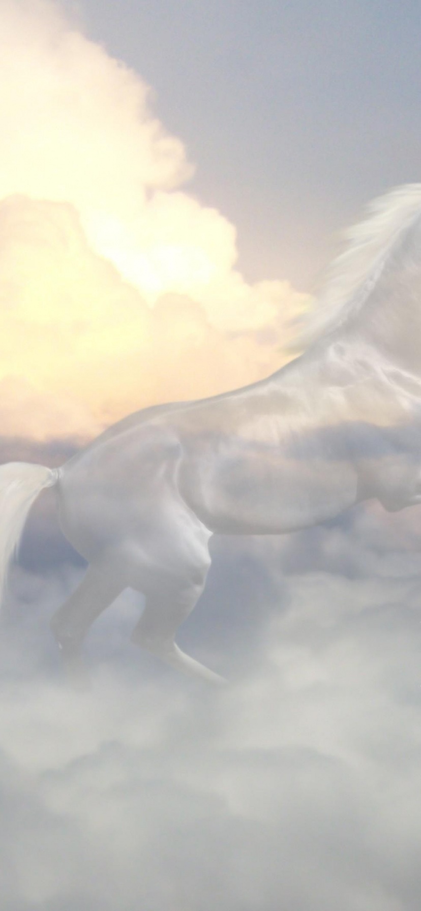 Horse Ghost Clouds Sky