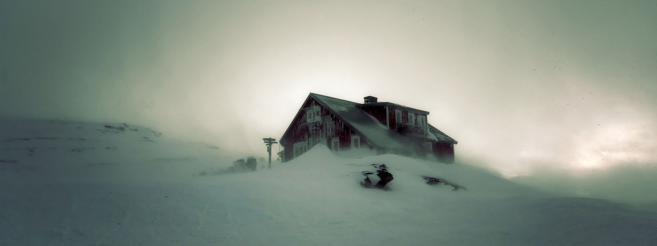 House Under The Snow Snow Storm