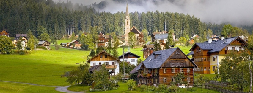 Houses Life Austria Village Beautiful Nature Landscapes