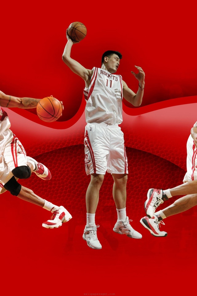 Houston Rockets Nba American Basketball Yao Ming Luis Scola Tracy Mcgrady