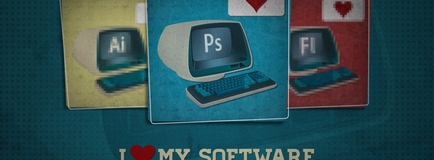 I Love My Software Photoshop Photoshop Monitor Keyboard