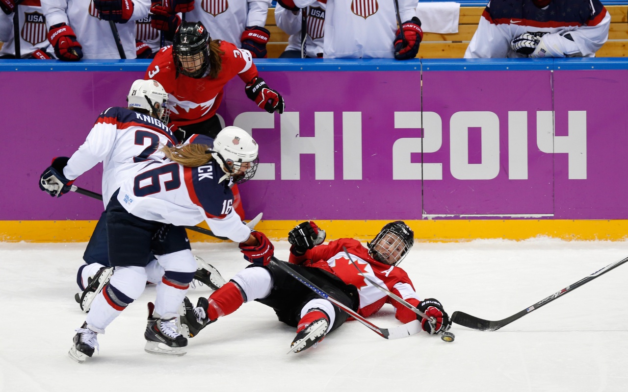 Ice Hockey Women Match In Sochi 2014