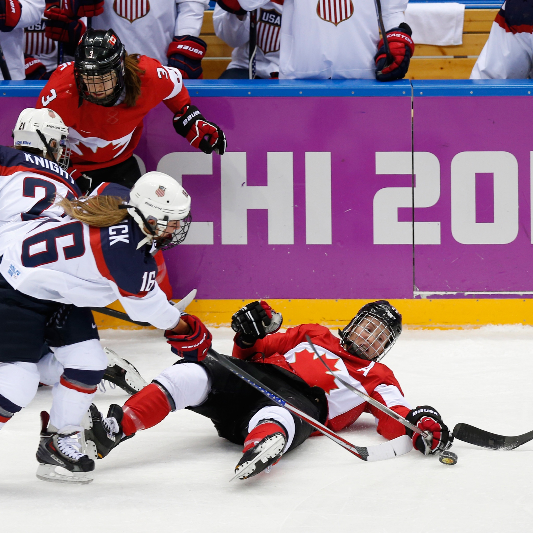 Ice Hockey Women Match In Sochi 2014